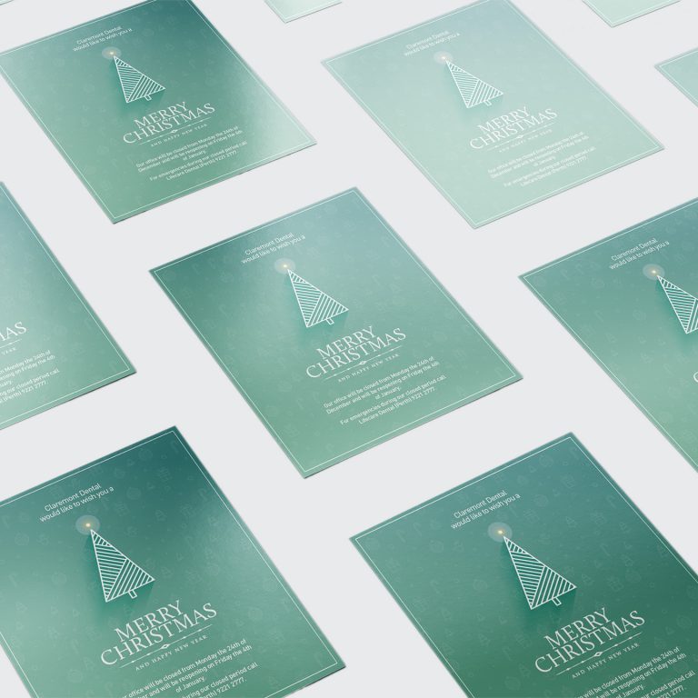 Mockups Design Christmas Cards