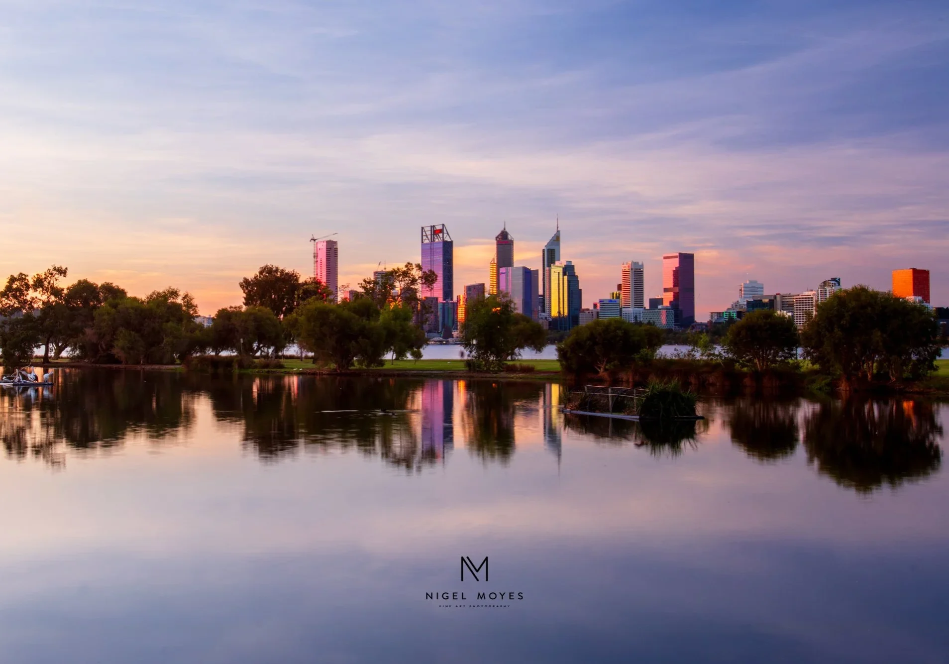 South perth western australia, skyline and cityscape, professional landscape photography
